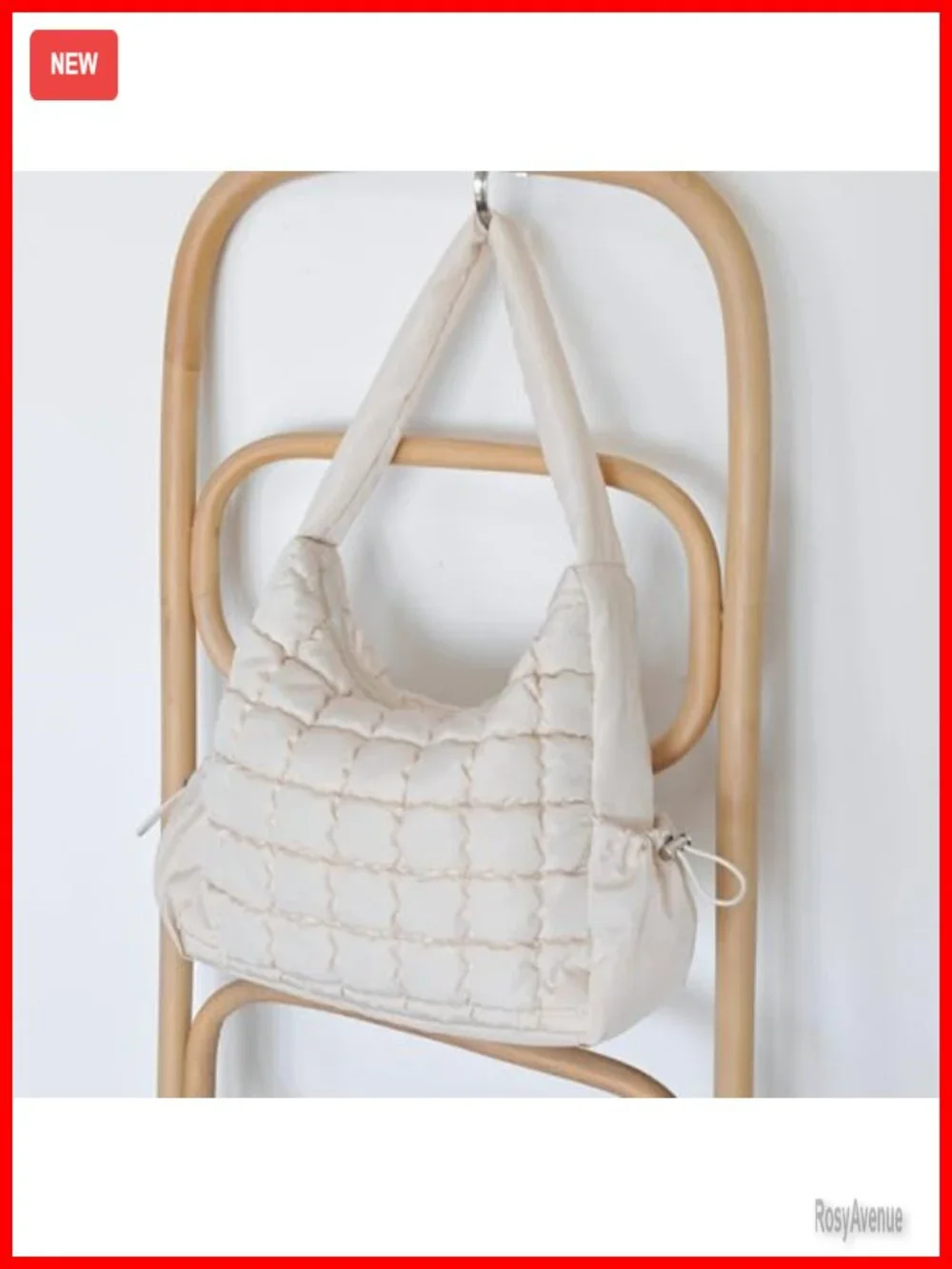 Puffer Quilted Shoulder Bag Hobo Handbag Lightweight Purse